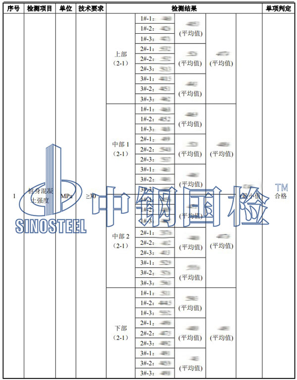 橋梁樁基檢測項(xiàng)目結(jié)果